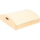 Quadratpodest Wölbung, Linoleum beige