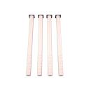 Flexi Tischbeine rund, hvstb. 58-76 cm, 4 Stck., weiss gebeizt