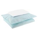 Bettwäscheset klein, mit Kissen und Decke, minze