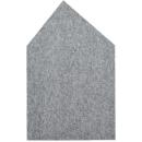 Wandschutz aus PET-Recyclingmaterial, Haus, H 120, grau