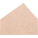 Wandschutz aus PET-Recyclingmaterial, Haus, H 65, beige