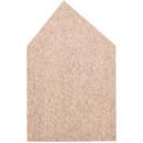 Wandschutz aus PET-Recyclingmaterial, Haus, H 120, beige