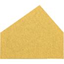 Wandschutz aus PET-Recyclingmaterial, Haus, H 65, gelb