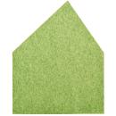 Wandschutz aus PET-Recyclingmaterial, Haus, H 155, grün
