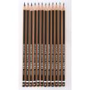 Lyra-Graduate-Bleistifte, verschiedene Härtegrade - 12 Stck.
