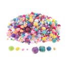 Pompons in Pastell, Farbmix
