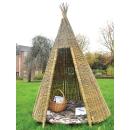 Cosy Wigwam aus Weidengeflecht