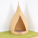 Cosy Weidenhütte, mini, mit Kissen