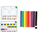 Steckwürfel Mathematik, mit Aufgabenkarten