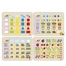 Holz-Legespiel 4er Set - gross-klein