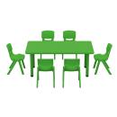 Tisch Felix, rechteckig - grün