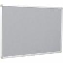 Pinntafel, Textil grau, 90 x 120 cm