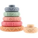 Pastell-Stapelturm, Kreise mit Strukturen