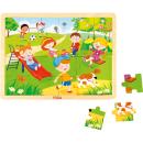 Holzpuzzle 4 Jahreszeiten - Frühling