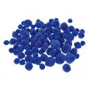 Pompons, blau