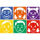 Schablonen Set - Emotionen, 6-tlg.