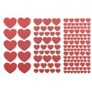 Glitzersticker Herzen, 146 Stck.