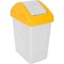 Abfallbehälter C mit Schwingdeckel, 25 l - gelb