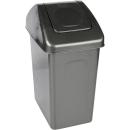 Abfallbehälter E mit Schwingdeckel, 10 l, schwarz