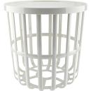 Tischkorb mit Deckel, weiss