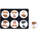 Paar-Suchspiel und Einlegepuzzle Grafiken - Schatten