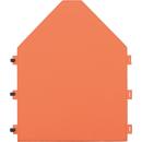 Wandschirm aus Filz, Haus, orange, 70 x 90