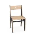 FLO Stuhl 3, SH 35 cm, schwarz