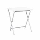 Klapptisch Ivo - alufarben - weiss
