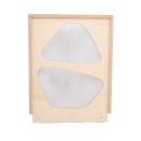 Modulare Spielecke ModuPlay – Wand D, mit 2 Fenstern, farblos