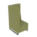 Universum Einsitzer, H 133 cm, linke Lehne, Bezug KG (899028-T2-B2L)