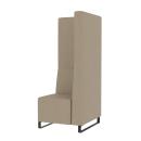 Universum Einsitzer, H 163 cm, rechte Lehne, Bezug KG (899028-T3-B3P)