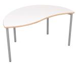 MILA Tisch, halbrund wellenförmig