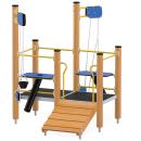 Orbis H Sandspiel gross, Holzpfosten