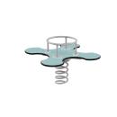 4er-Federwippe Kleeblatt Urbi-B (pastelltürkis), Beton-Bodenanker