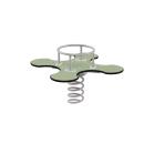 4er-Federwippe Kleeblatt Urbi-C (blassgrün), Beton-Bodenanker