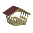 Picknickhütte mit Sitzen