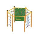 Klettersechseck, Holzpfosten