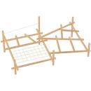 Robinio Balancierparcours mit Seilnetz, gross