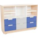 Schrank M mit 6 Schubladen, B 116 (Quadro 68)