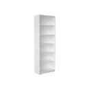 Quadro (Set 220W) - Schrank H 238 ohne Mittelwand, mit 5 Einlegeböden, B 79, weiss