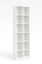 Quadro (Set 224W) - Kombischrank H 238 für 2 breite Schubladen, B 79, weiss