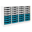 Regal M + 32 flache Behälter (Quadro 291)