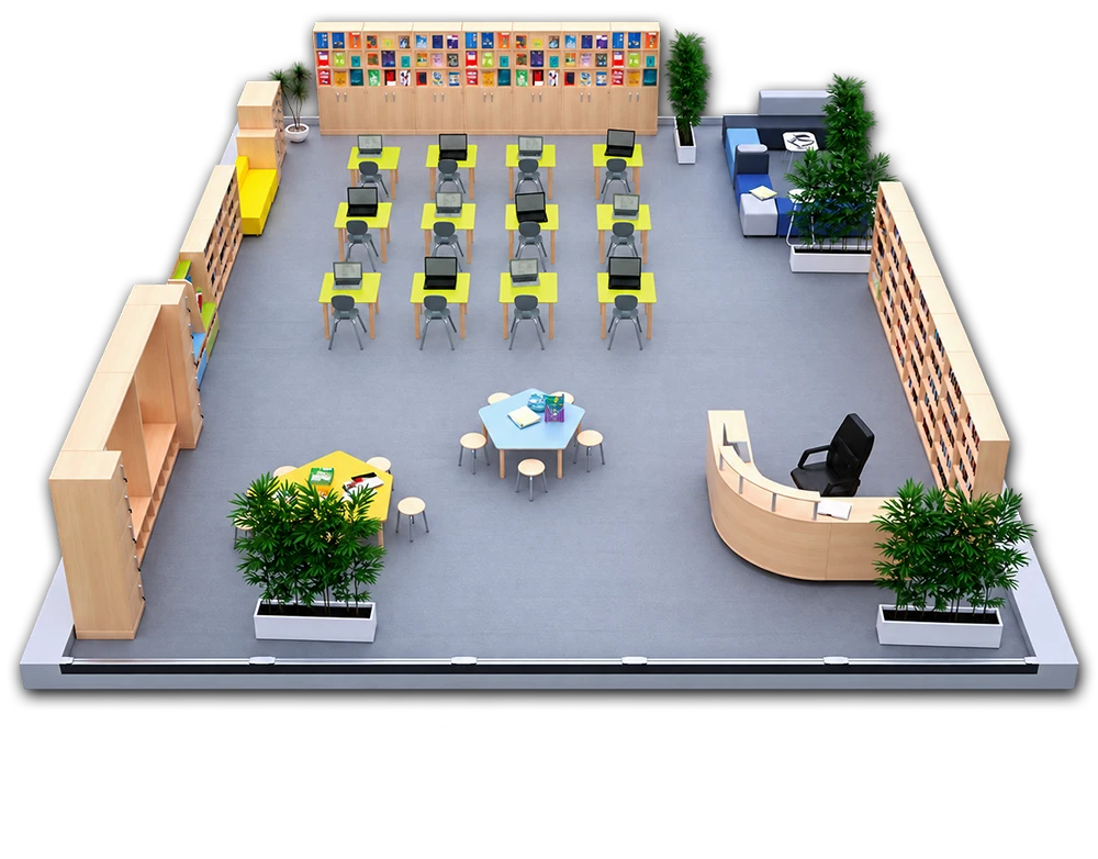 Bibliothek und Leseraum Flexi